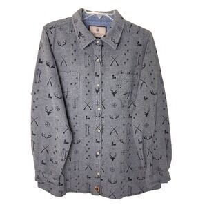 Legendary Whitetails Chamois Button Front‎ Shirt Size XXL Outdoors Buck Hunting